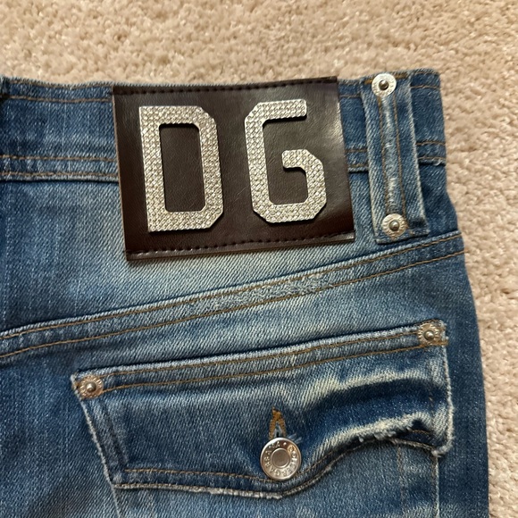 Dolce & Gabbana Denim Skirt with crystal detailing - Picture 2 of 5